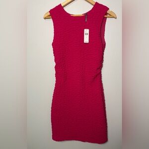 Anthropology, texture, sleeveless deepmagenta, sheath dress NWT size small